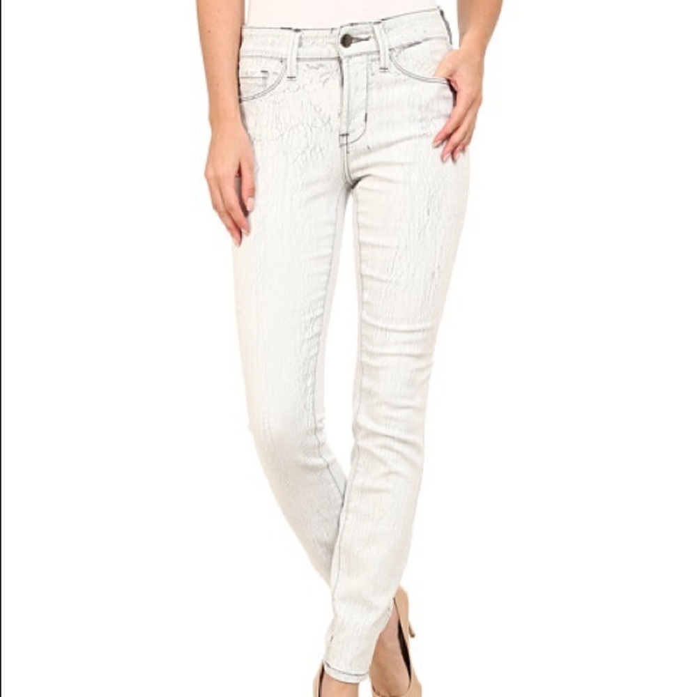 NWT NYDJ super skinny grey crackle size 2
